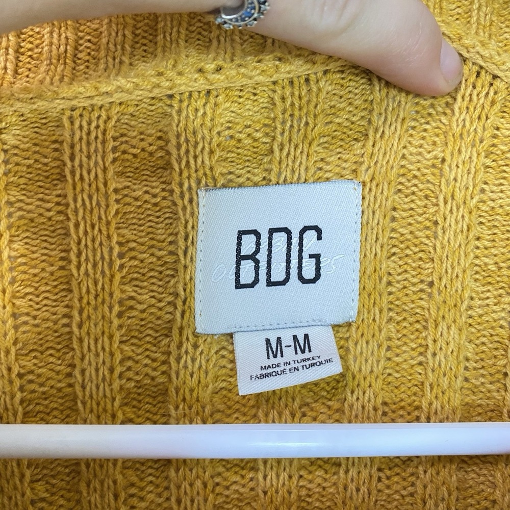 Urban Outfitters BDG Max Striped Waffle Knit Oversized Pullover Sweater Size M - Picture 6 of 9
